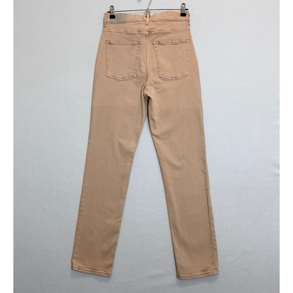 Everlane Way High Slim Jeans Womens 25 Beige Mid Rise Organic Cotton Stretch - Picture 13 of 14